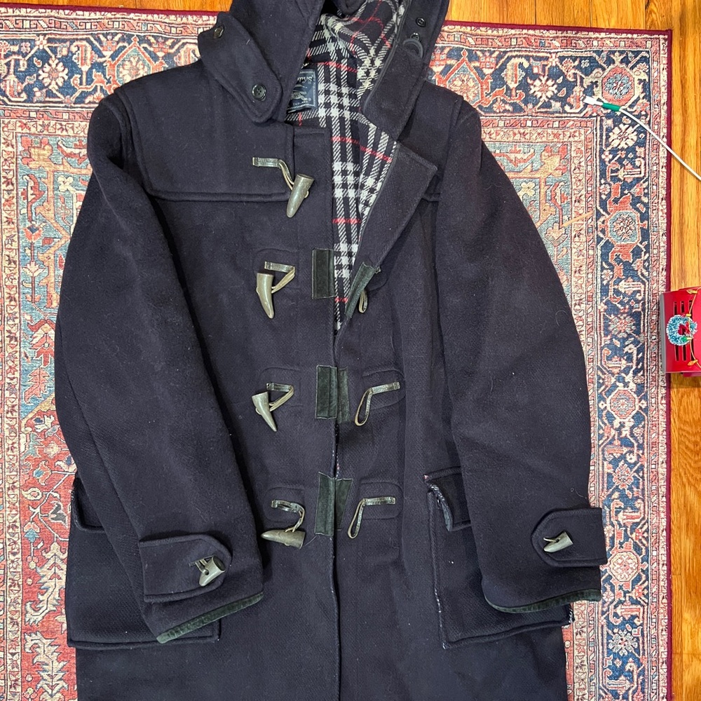 Vintage Burberrys Navy Duffle Coat